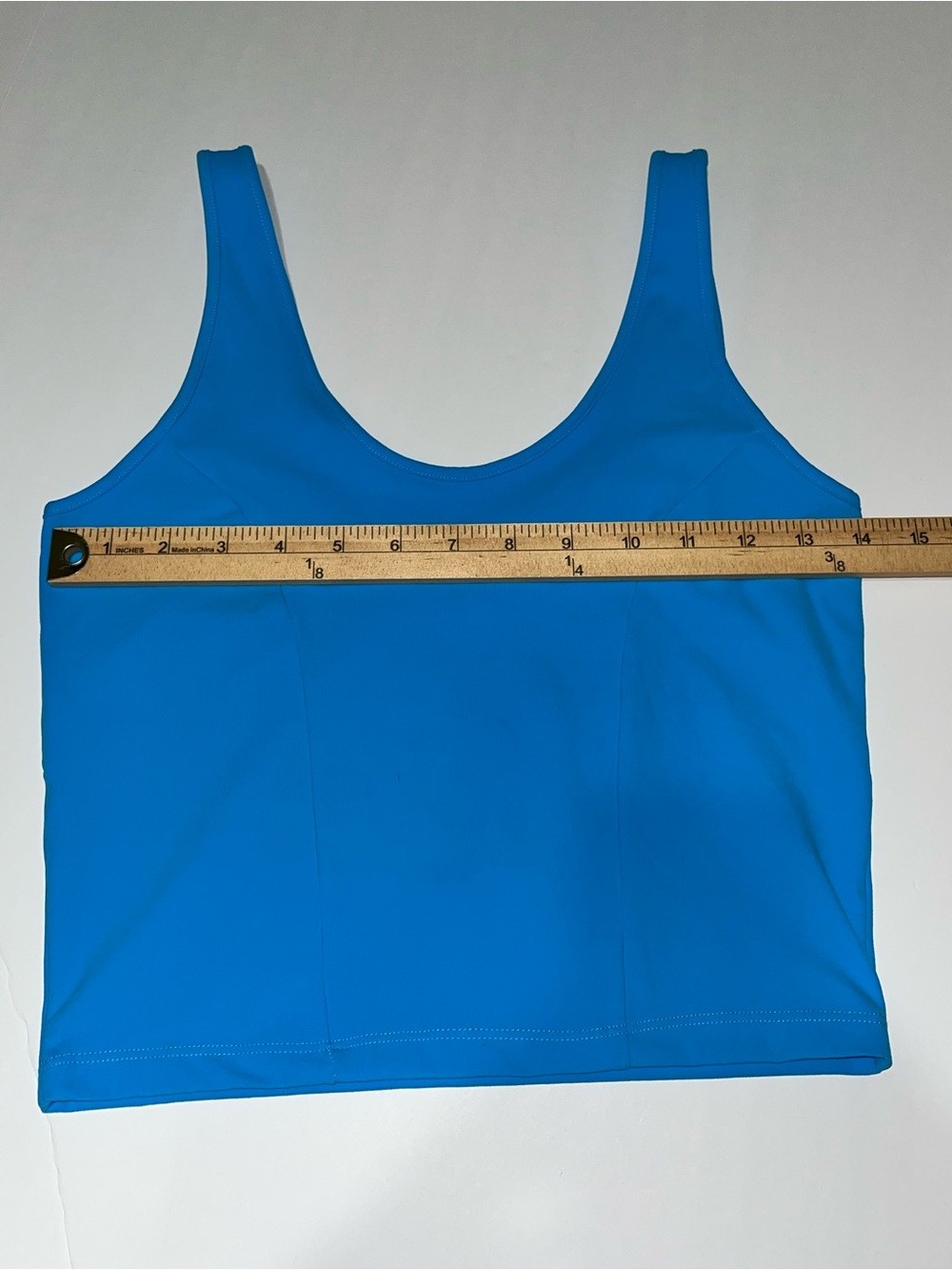BuffBunny Collection Finesse Blue Crop Tank Size Medium - Picture 4 of 9